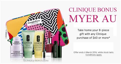 myer clinique bonus gift.